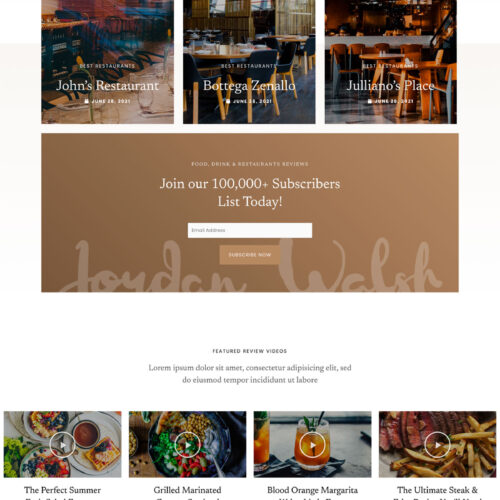 Food & Drinks Blogger